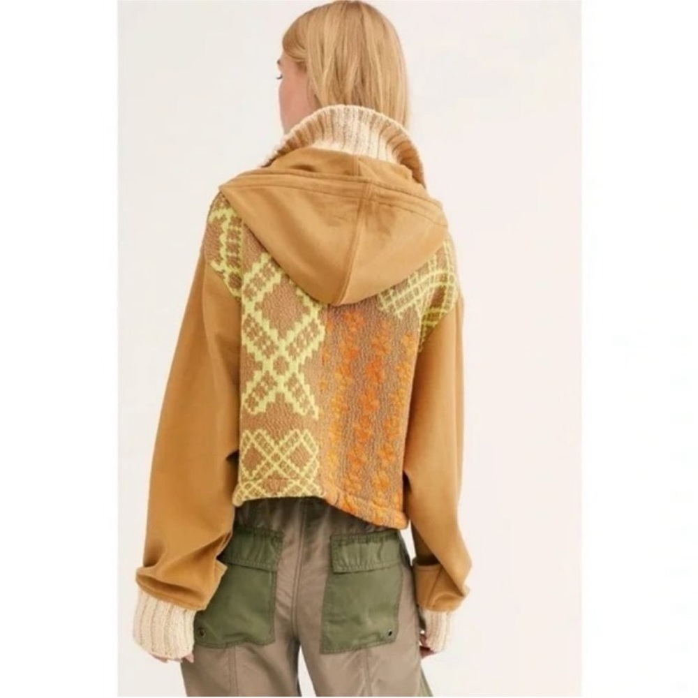 Unique Patchwork Hooded Jacket - Picture 2 of 3